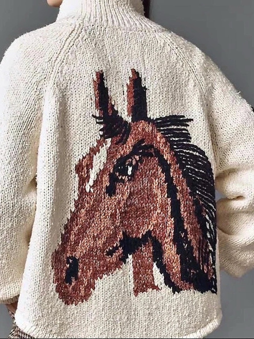 Pilcro by Anthropologie Western Horse Graphic Cardigan Sweater - Picture 4 of 5
